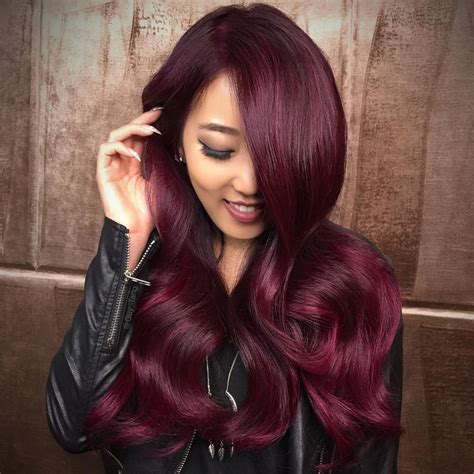 Burgundy and Magenta Hair Color | Magenta hair colors, Hair color mahogany, Magenta hair