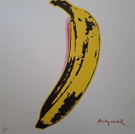 "Banana" Lithograph Signed by Andy Warhol - CharityStars