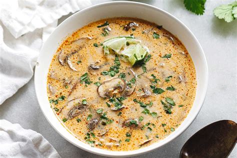 Thai Coconut Soup Recipe with Mushrooms – Thai Coconut Mushroom Soup ...