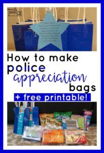 HOW TO MAKE BLUE BAGS FOR POLICE WEEK & A FREE PRINTABLE