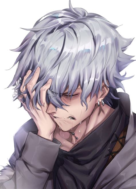 Sad Anime Boy Crying
