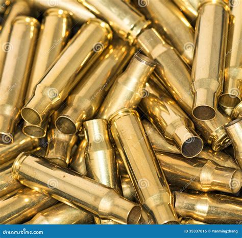 Pile Of Empty Bullet Shells Royalty Free Stock Image - Image: 35337816