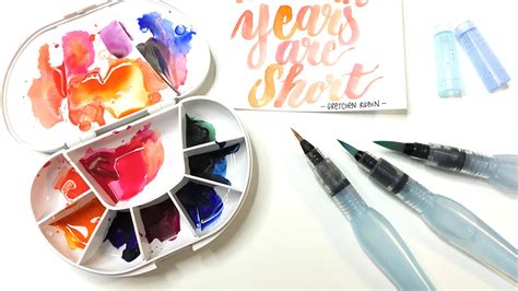 Craft Supplies & Tools Visual Arts Pentel Watercolor Brush Painting ...