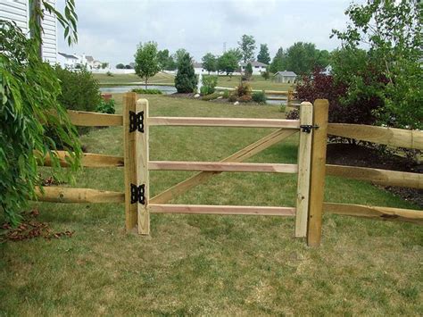 split rail fence gate | Garden Ideas | Pinterest