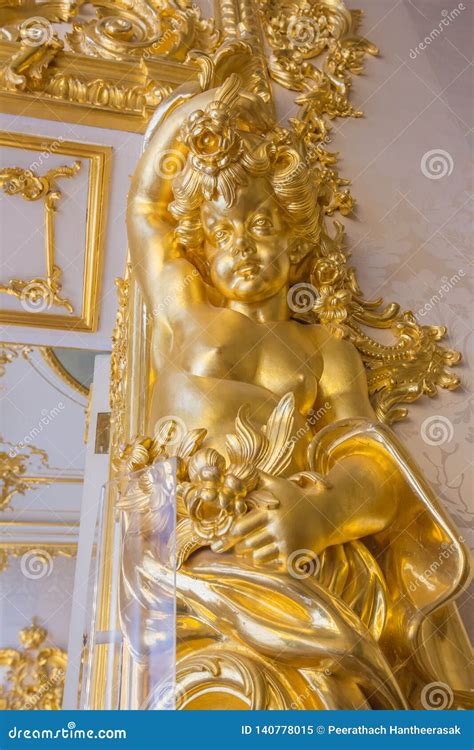 Catherine Palace, Interior Detail - Saint Petersburg, Russia Stock Image - Image of house, born ...