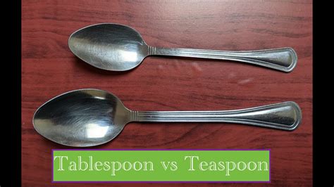 Tablespoon And Teaspoon Sizes