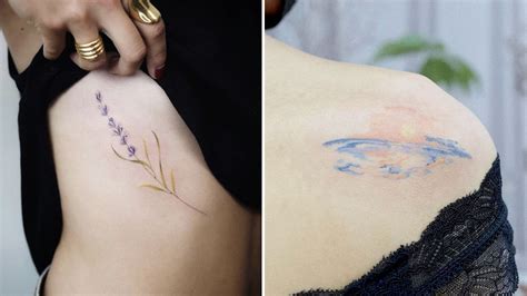 12 Dainty Watercolor Tattoo Design Ideas for Your Next Ink