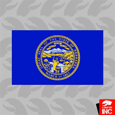 Nebraska Flag Sticker Self Adhesive Vinyl state nebraskan NE | Etsy