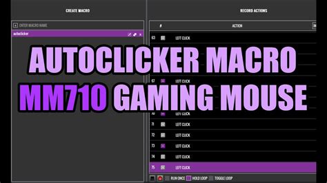 Auto-clicker macro for MM710 | Cooler Master MM710 Gaming Mouse - YouTube
