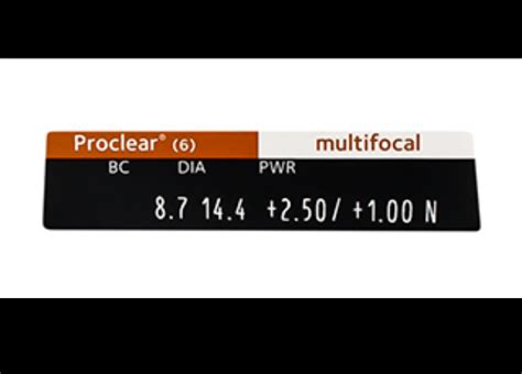 Proclear Multifocal 6 Pack Monthly Disposable Contact Lenses | VisionDirect Australia