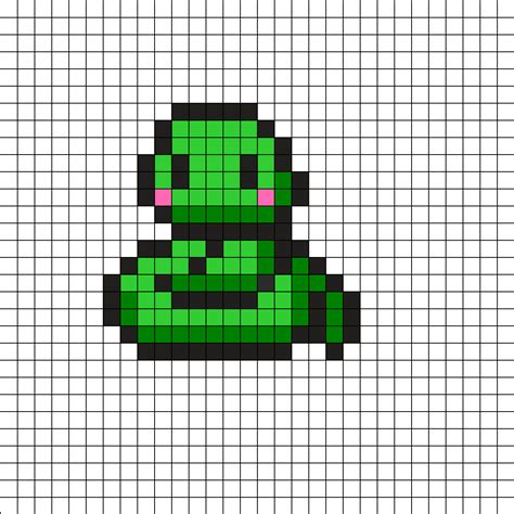 Cute Snake | Easy pixel art, Pixel art tutorial, Pixel art pattern