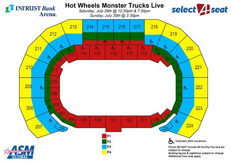 Seating Charts | Events & Tickets | INTRUST Bank Arena