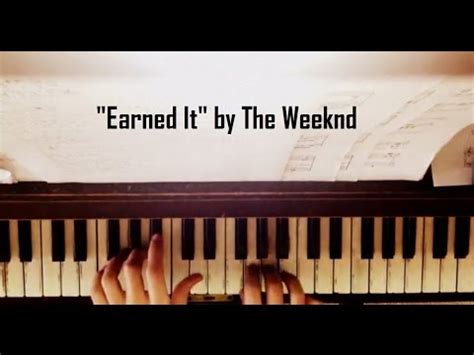 Earned it - Piano Cover Version (The Weeknd) with Sheet Music + Chords (Fifty Shades of Grey ...