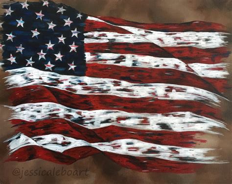 American Flag Paintings – Jessica Lebo Art