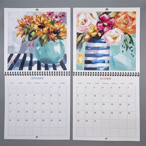 2023 Monthly Calendar Wall Flower Calendar 2023 Flower - Etsy