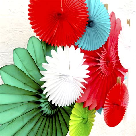 Christmas Paper Fan Decoration Collection | Paper fan decorations, Fan ...