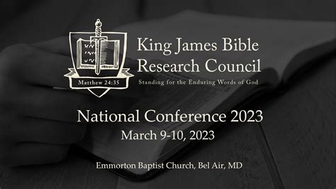 National Conference 2023 – King James Bible Research Council