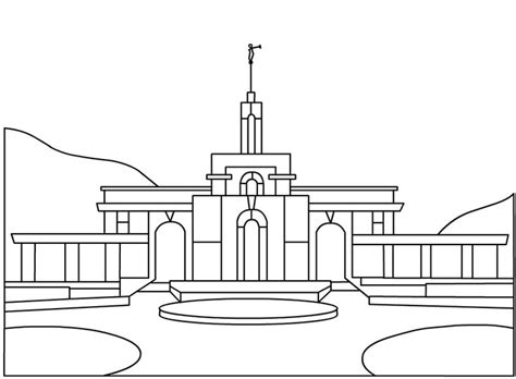 LDS Temple Coloring Page & Coloring Book | Lds coloring pages, Lds ...