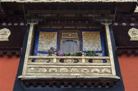 Details of the Jokhang Temple in Lhasa, Tibet. it is One of the Famous Buddhist Monasteries in ...