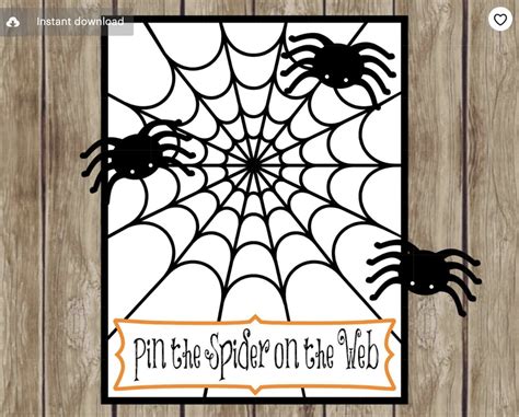 Pin the Spider on the Web | Halloween Activities For Toddlers ...