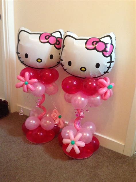 Balloon Arrangements | Hello kitty party, Hello kitty decorations ...