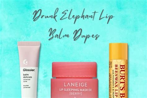 Drunk Elephant Lip Balm Dupes: Budget-Friendly Substitutes - Sweet Glim