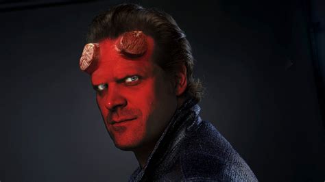 David Harbour as Hellboy by MrGreenlight on DeviantArt