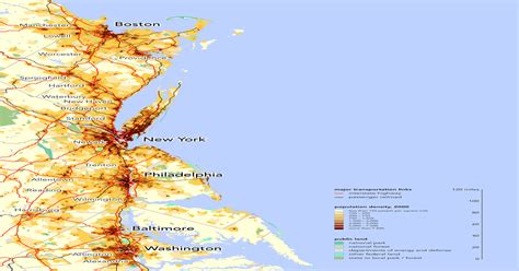 The Northeast Megalopolis, containing 20% of the U.S. GDP and 17% of ...