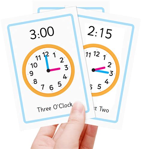 Free teach time flashcards for kids - Totcards