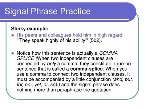 PPT - Signal Phrases PowerPoint Presentation, free download - ID:5553189