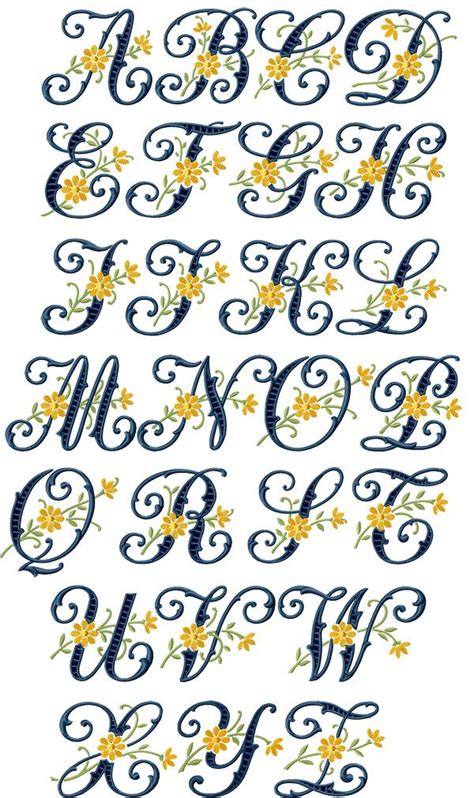 9 embroidery fonts – Artofit