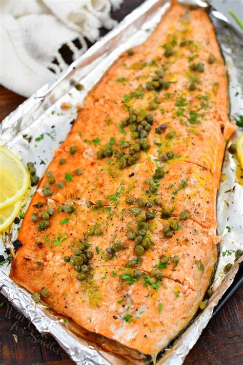 Whole Baked Salmon Filet - Will Cook For Smiles