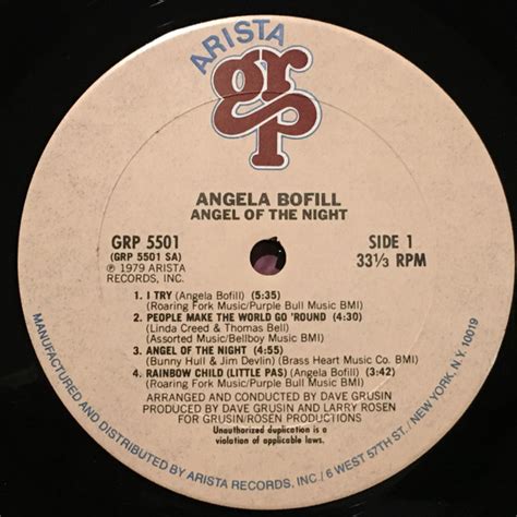 Angela Bofill - Angel Of The Night (1979, Vinyl) | Discogs