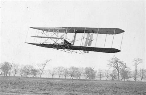 1905 The Wright Brothers' third airplane (Wright Flyer III) stays in the air for 39 minutes with ...