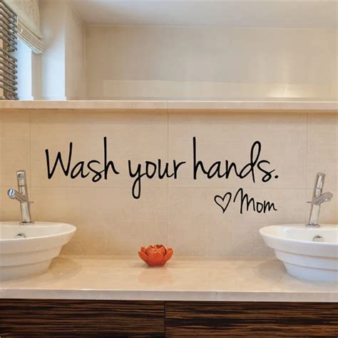 Bathroom Toilet Bathroom Wall Stickers Waterproof Art Vinyl Decal ...