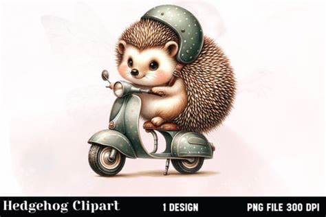 Watercolor Hedgehog Clipart Graphic by Vertex · Creative Fabrica