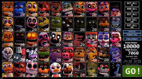 I Turned all Animatronics of UCN to FNaF World! +All Jumpscares! (UCN Mods) - YouTube