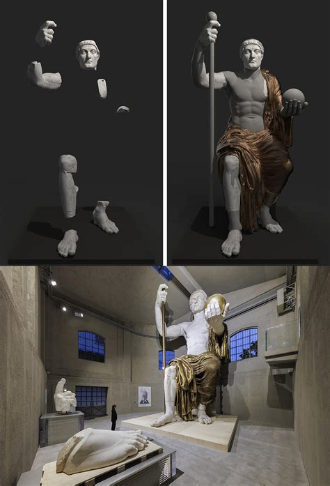 Colossus of Constantine (Rome). Surviving parts, reconstruction and ...