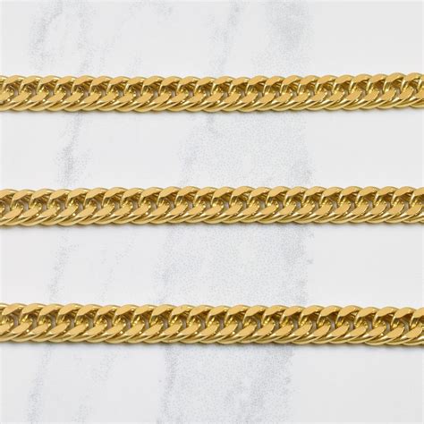 10k Yellow Gold Double Curb Link Chain | 19" | – 100 Ways