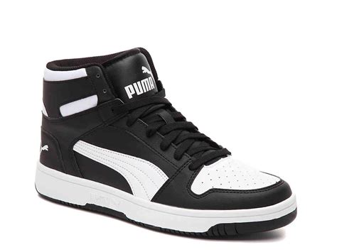 PUMA Rebound Layup Sl High-top Sneaker in Black/White (Black) for Men ...