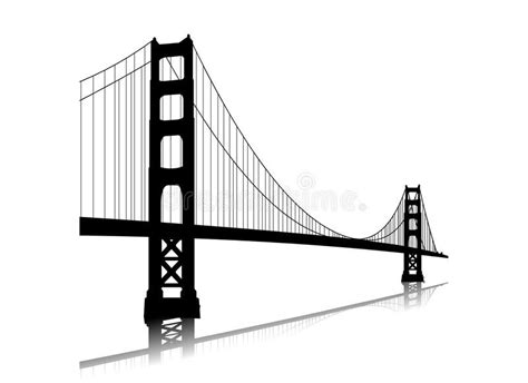 Golden Gate Bridge Clipart Black And White