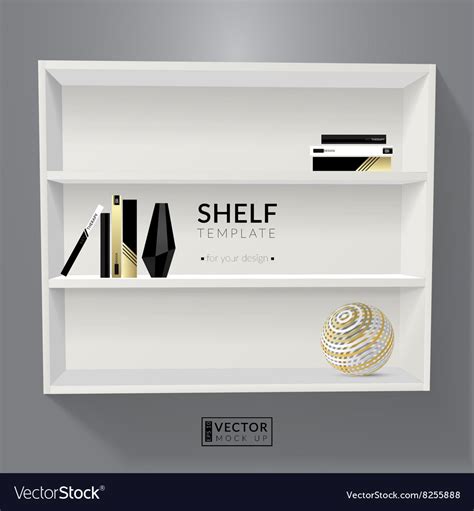 Shelf template Royalty Free Vector Image - VectorStock