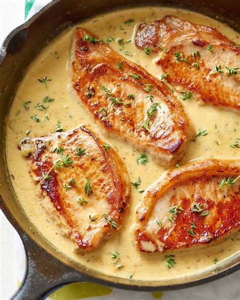 Easy Creamy Mustard Pork Chops Recipe | Kitchn