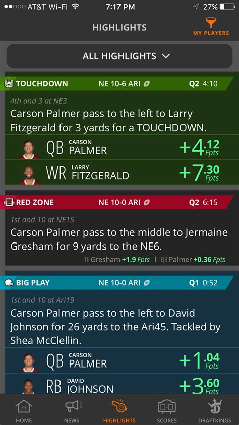 DraftKings Live is a news aggregator that tailors itself to your fantasy football team | TechCrunch