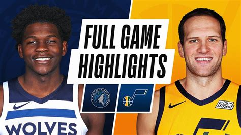 TIMBERWOLVES at JAZZ | FULL GAME HIGHLIGHTS | April 24, 2021 - YouTube