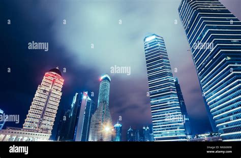 The night view of Shanghai Stock Photo - Alamy