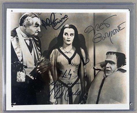 The Munsters Cast Signed Photograph No COA - Matthew Bullock Auctioneers