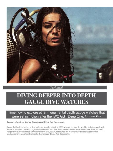 Diving Deeper Into Depth Gauge Dive Watches | Pressure Measurement | Watch