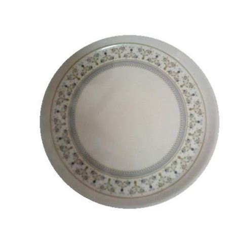 White Acrylic Dinner Plate, Rs 27 /piece Goyal Bartan & Tent Bazar | ID: 18245138162