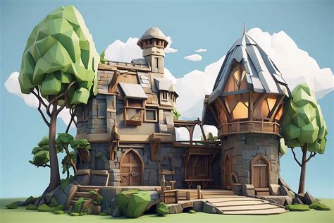 Low Poly 3D modeling for game assets - Juego Studio